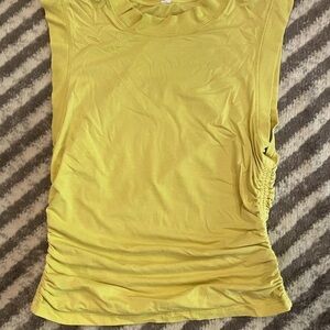 Daily Practice by Anthropologie Ruched Mock-Neck Tank Blouse Top M